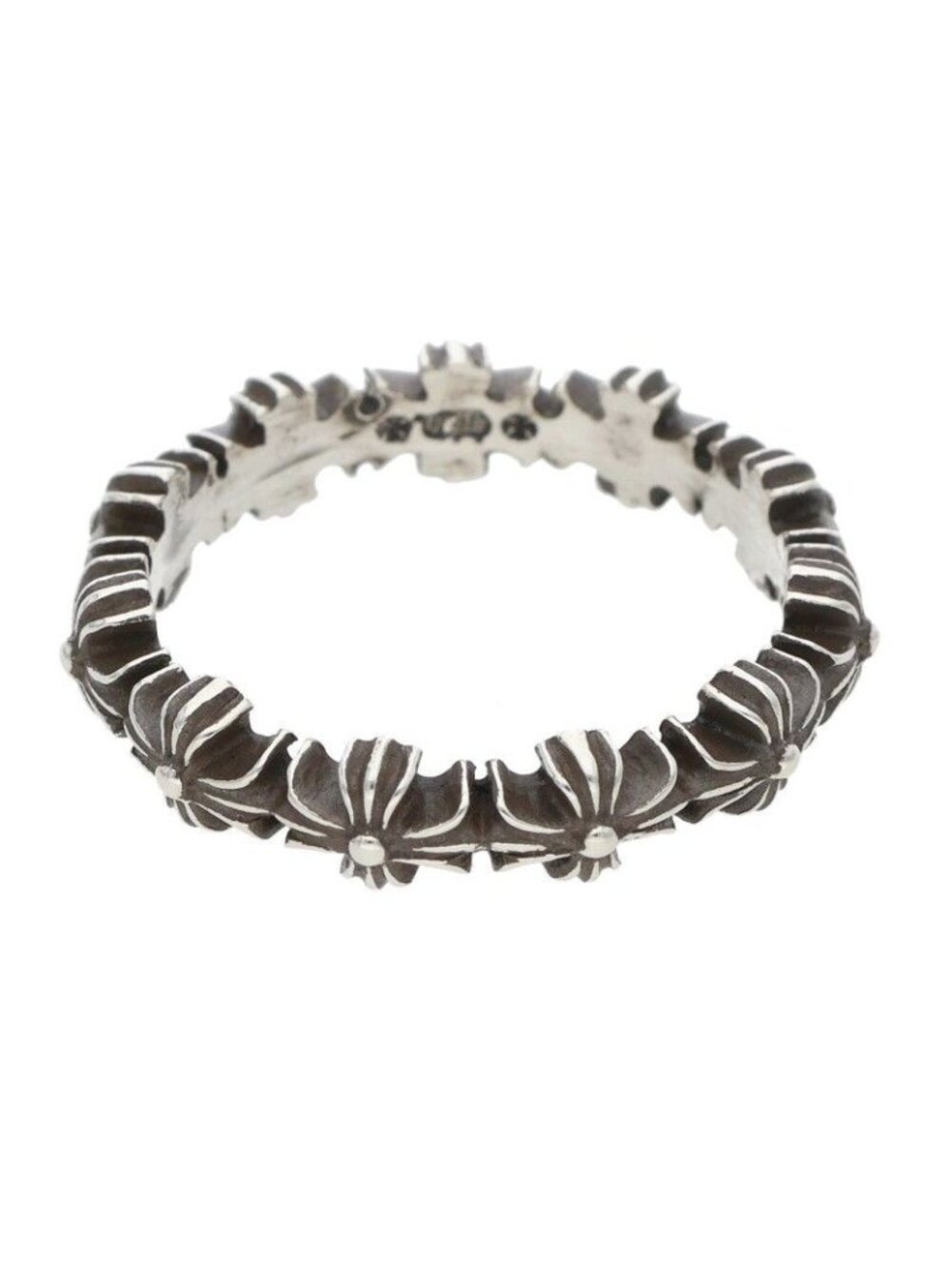 Chrome Hearts Tiny CH Pls Band Ech Plus Silver Ring